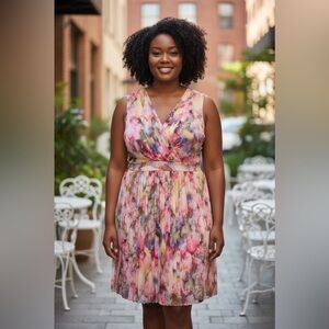 Liz Claiborne Floral Midi Dress